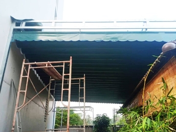 Quy trình thi công bạt che mưa, mái che thông minh, thiết kế đẹp ở Hà Tĩnh